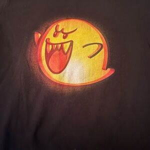 Nintendo Black T-Shirt with Logo Halloween boo!🎃